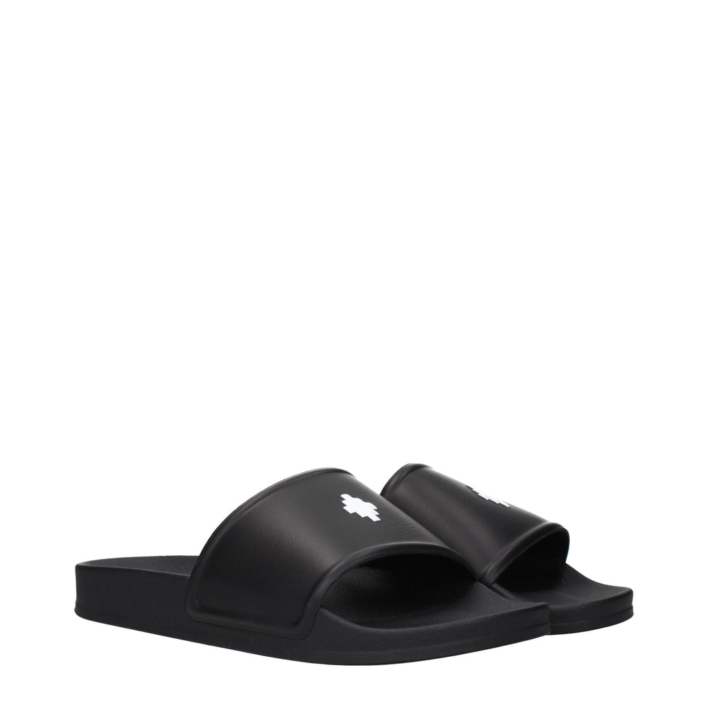 Black Cotton Slippers