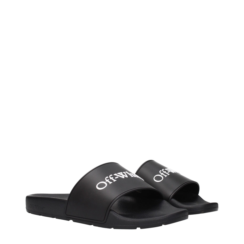 Black Cotton Slippers
