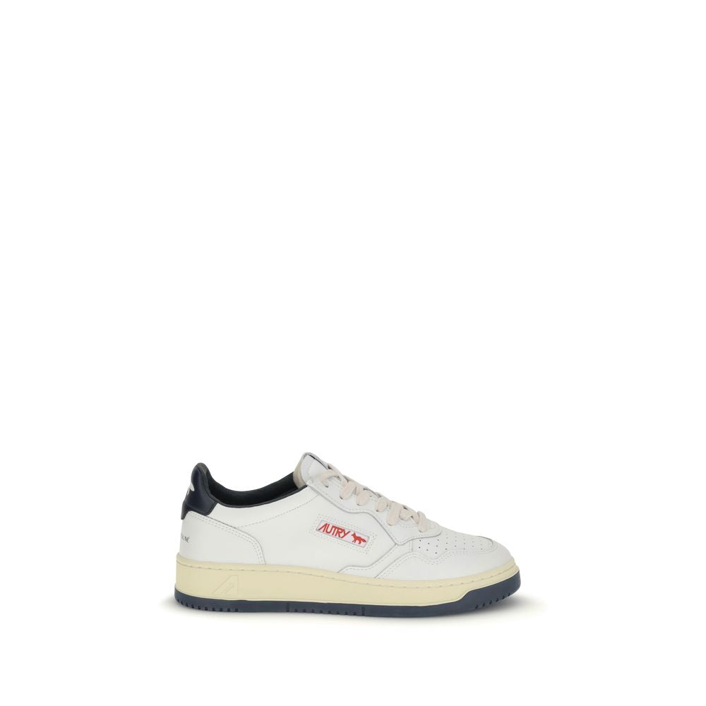 White Leather Athletic Sneakers