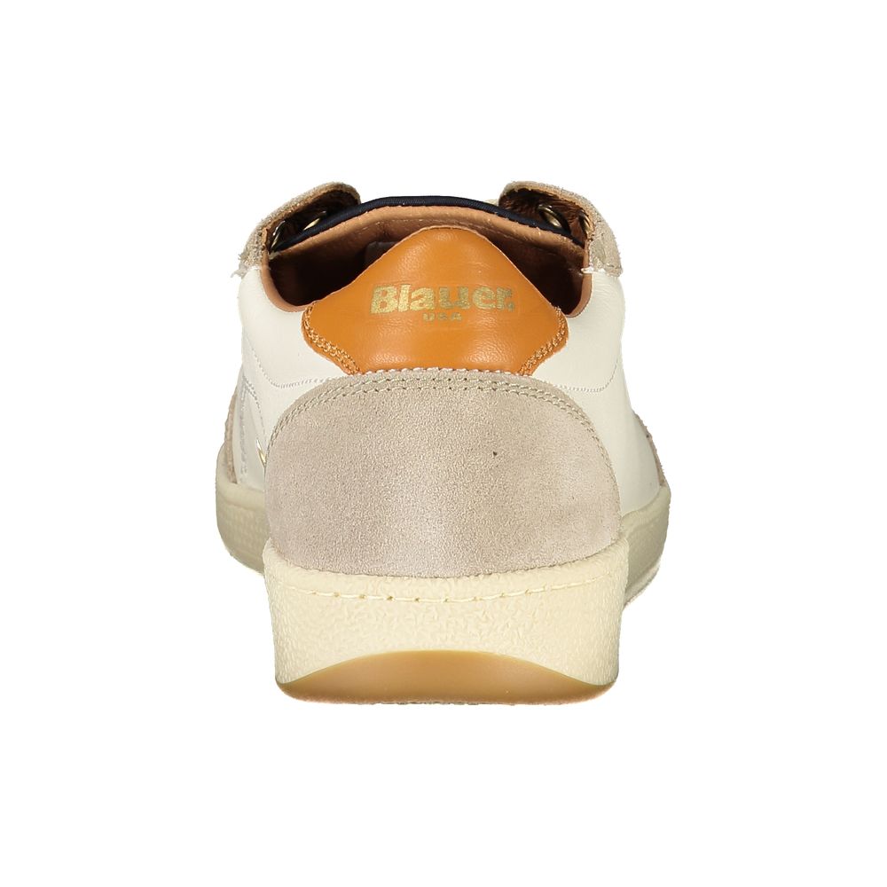 White Leather Men Sneaker