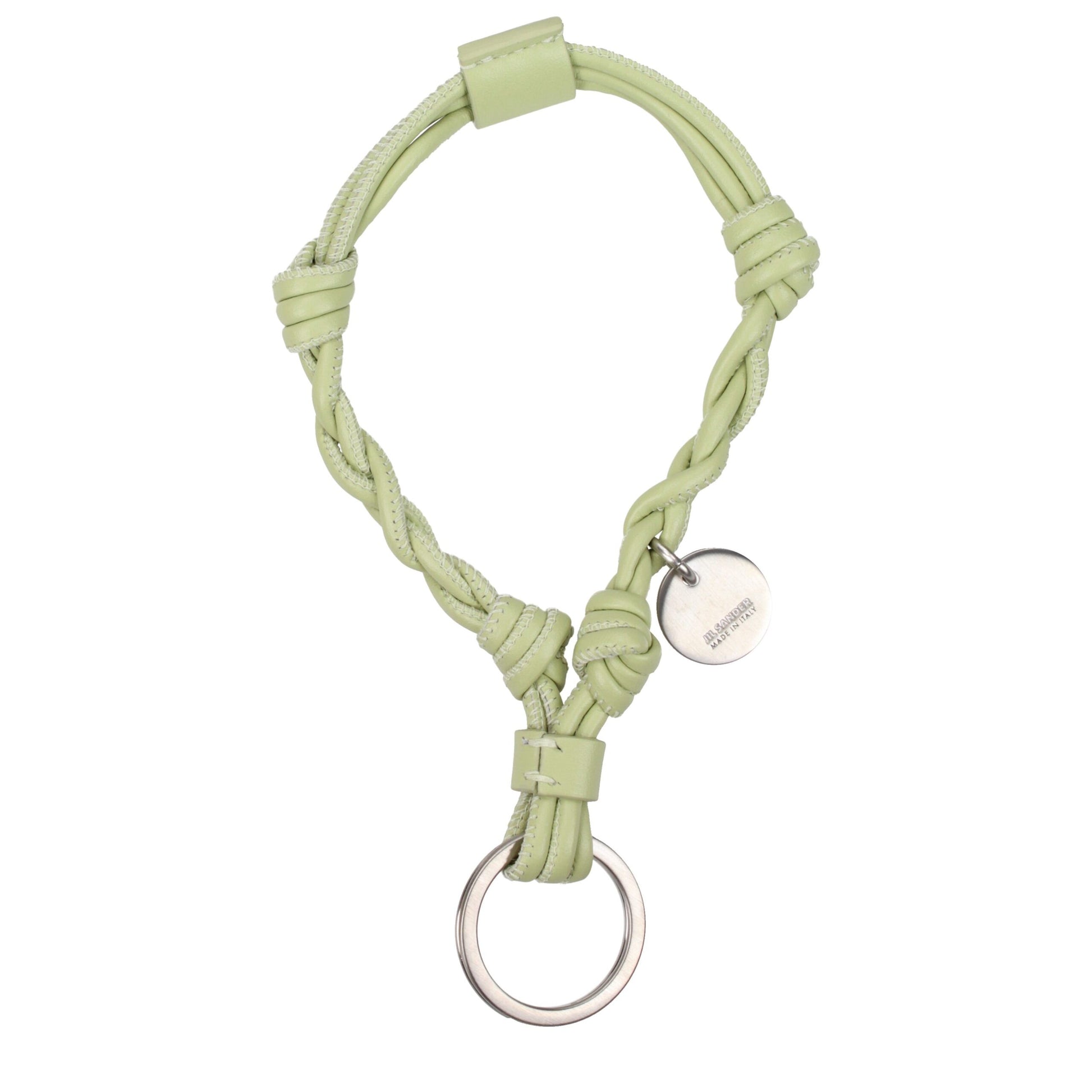 Green Leather Keychain