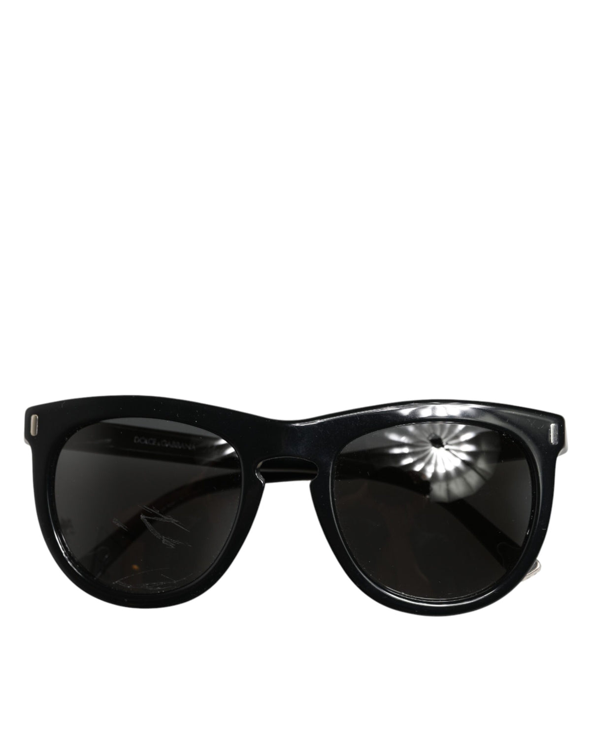 DG4281 Black Round Frame Full Rim Eyewear Sunglasses