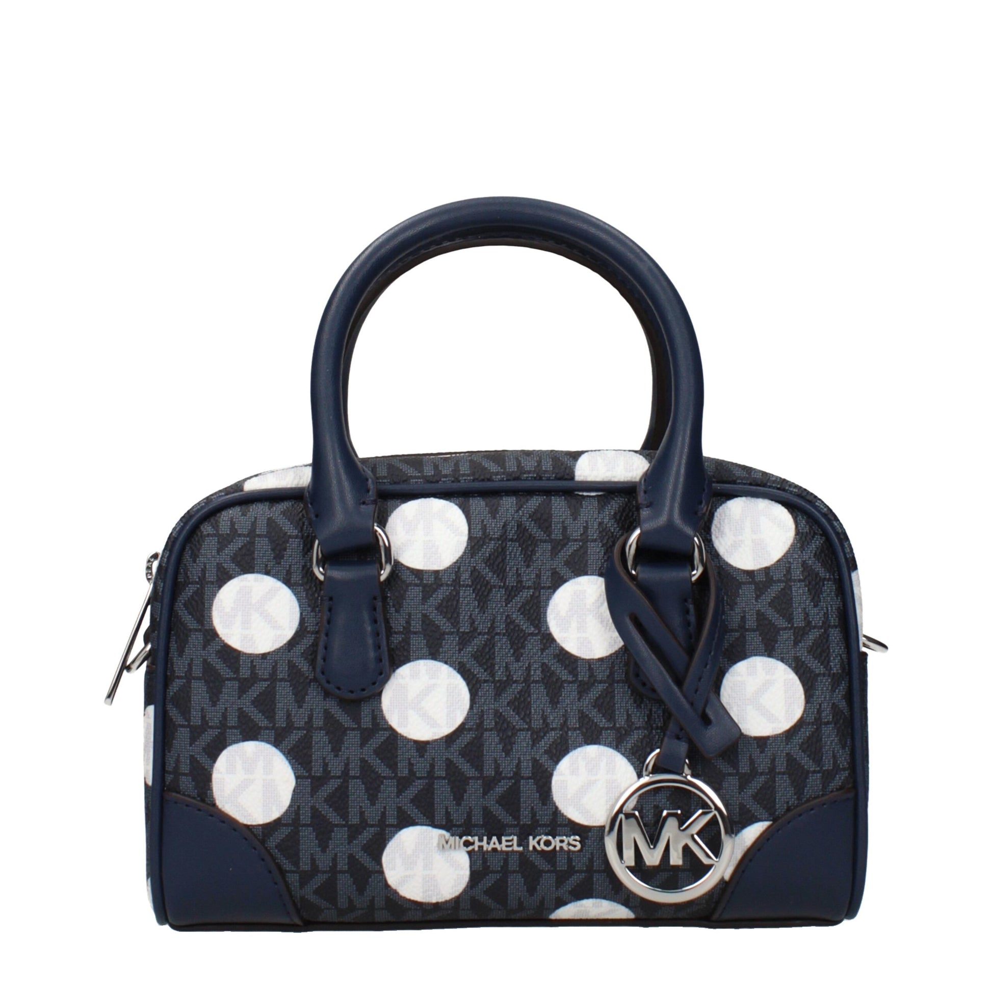 Blue Fabric Handbag