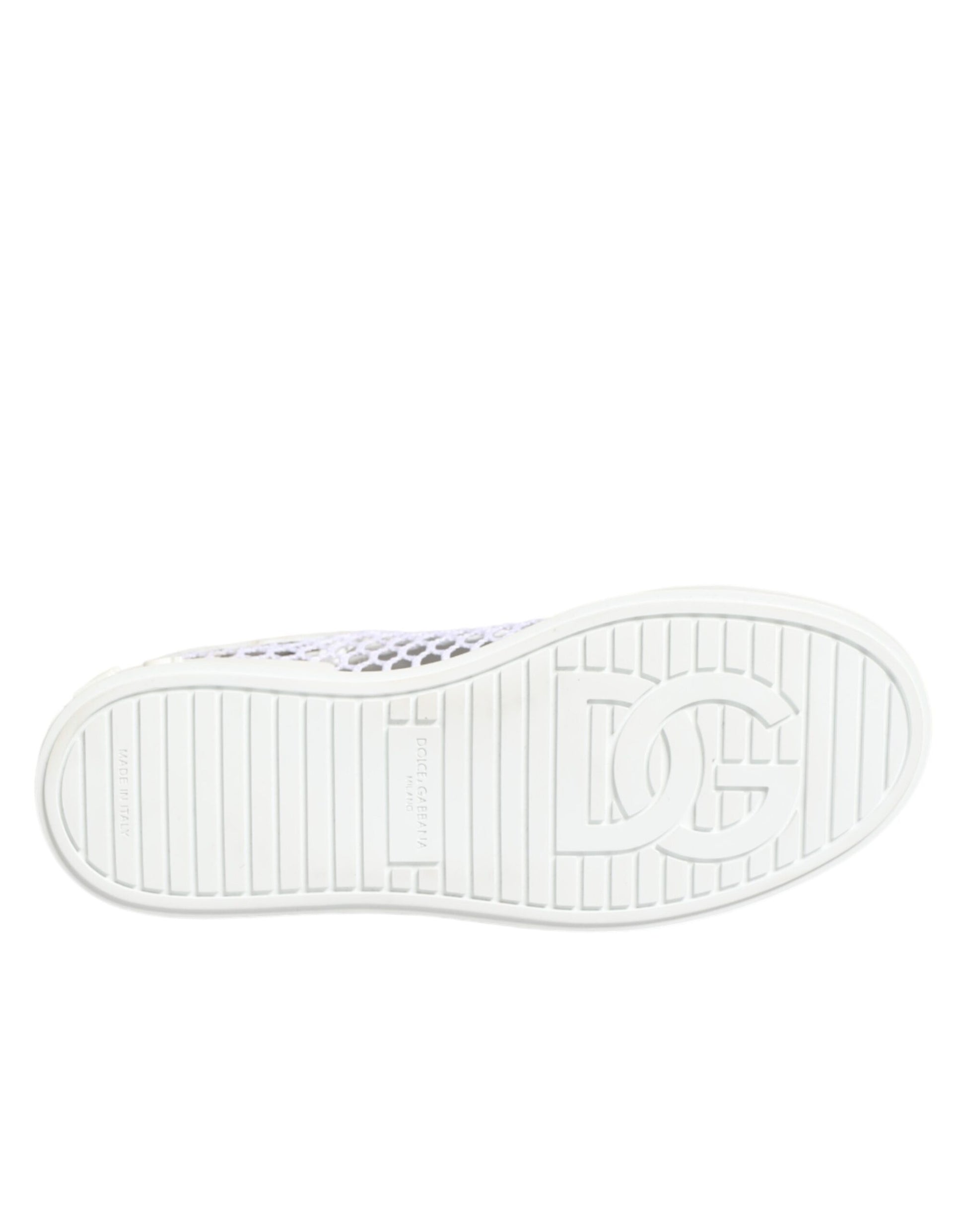 White Mesh Inserts Low Top Sneakers Shoes