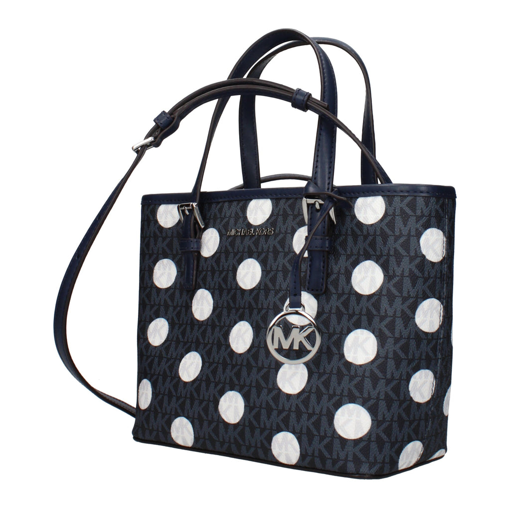 Blue Fabric Handbag