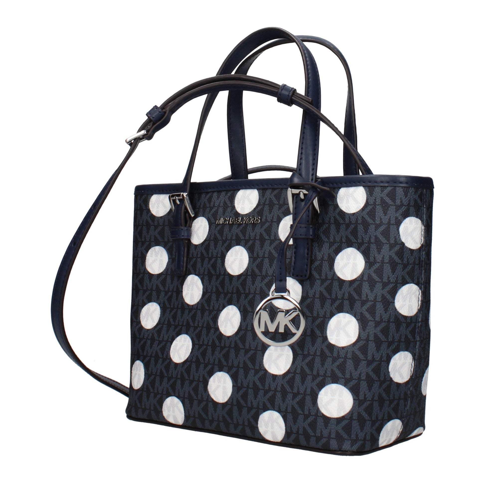 Blue Fabric Handbag