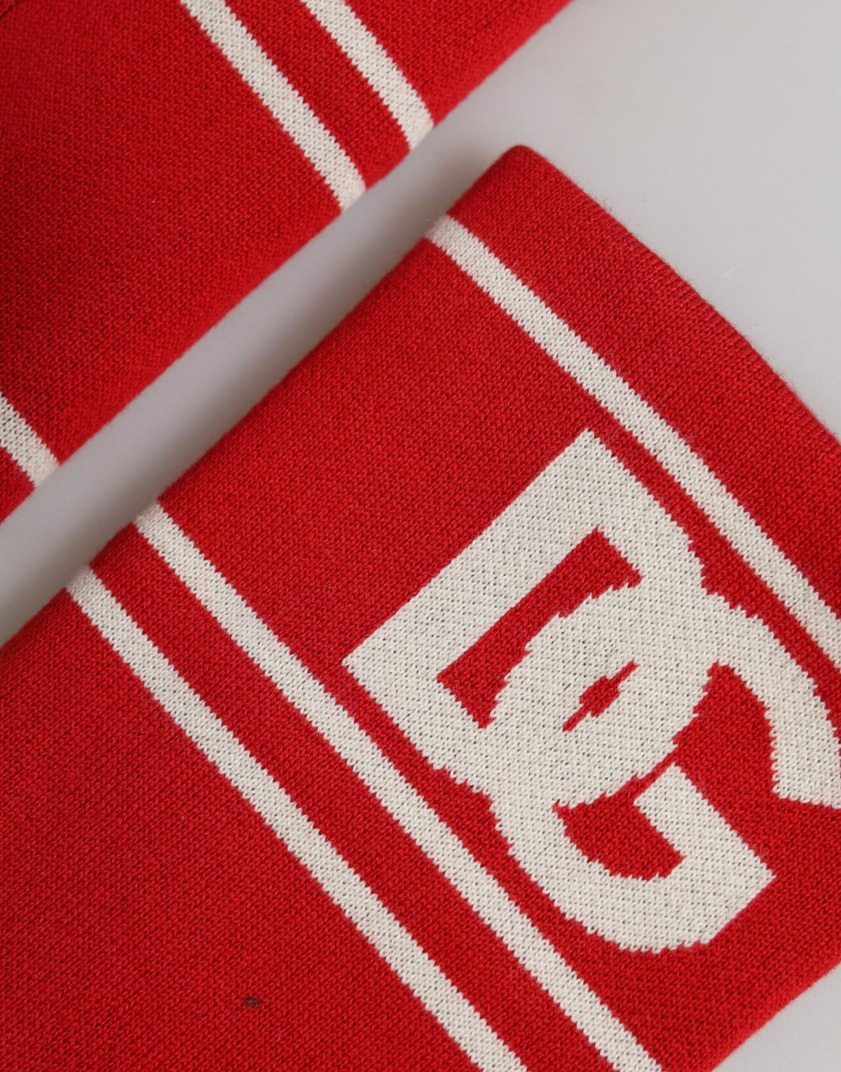 Red White DG Logo Cotton 1 Pair One SIze Wristband