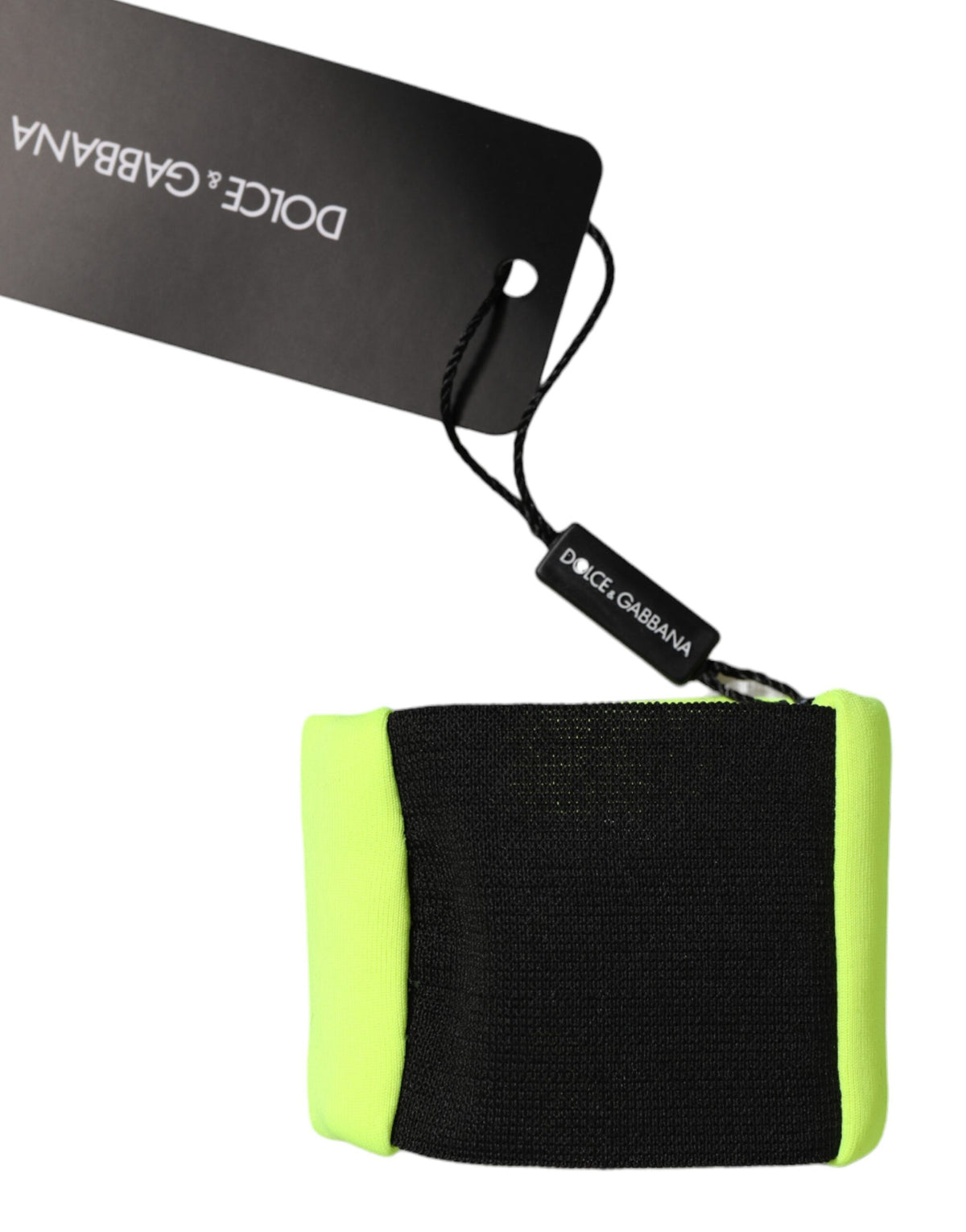 Yellow Green Silk DG Logo Men Wristband