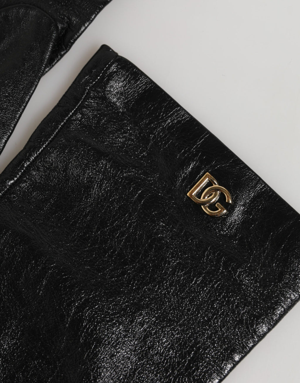 Black Polyester Elbow Length Mitten Gloves