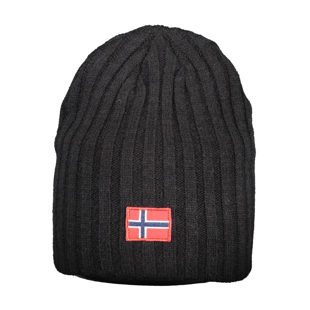 Black Polyester Men Cap