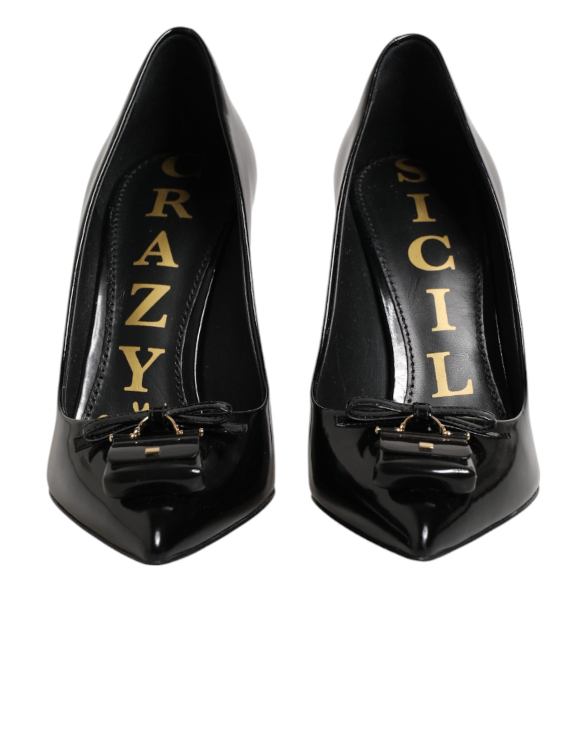 Black Bag Embellished Heels Pumps Shoes