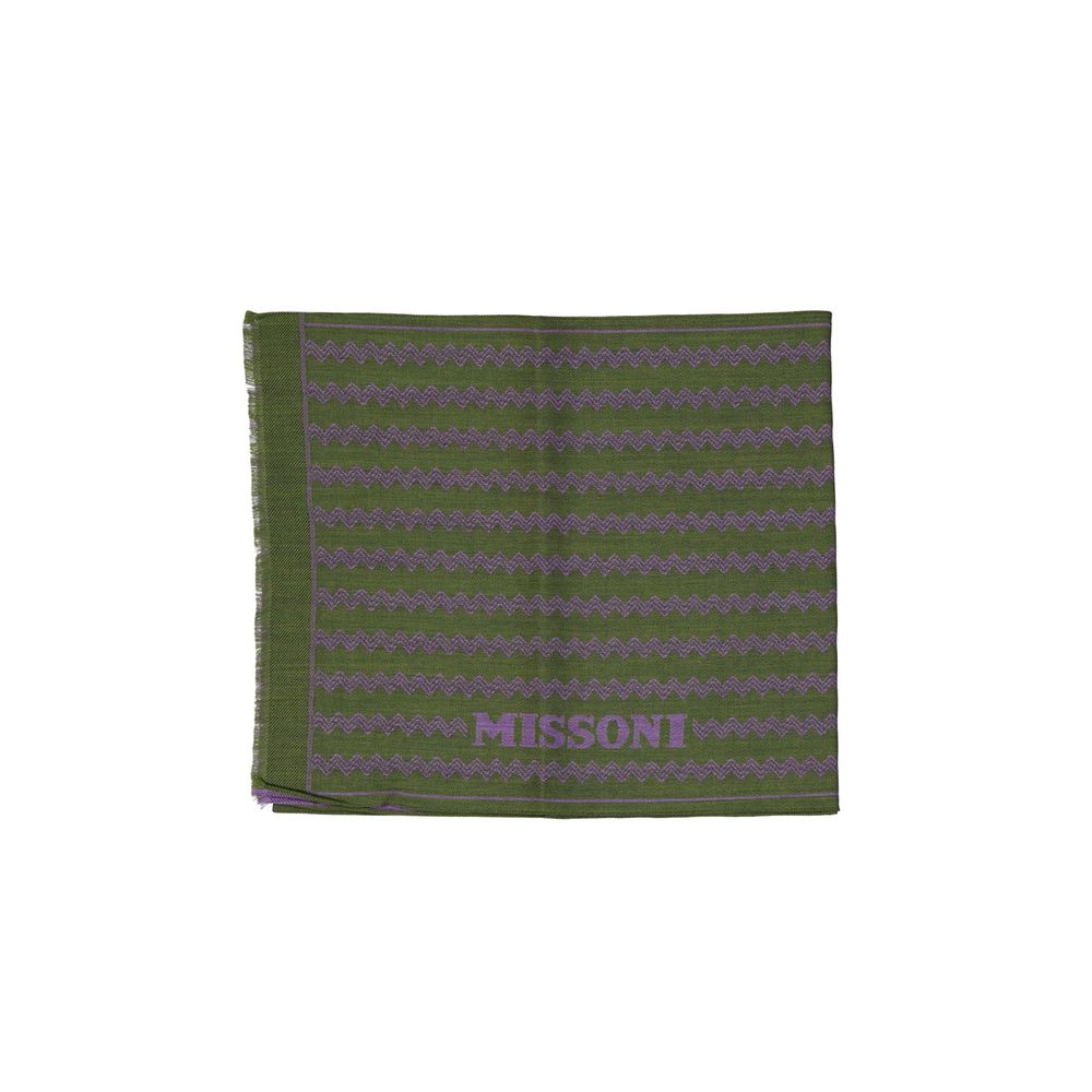Green Wool Scarf