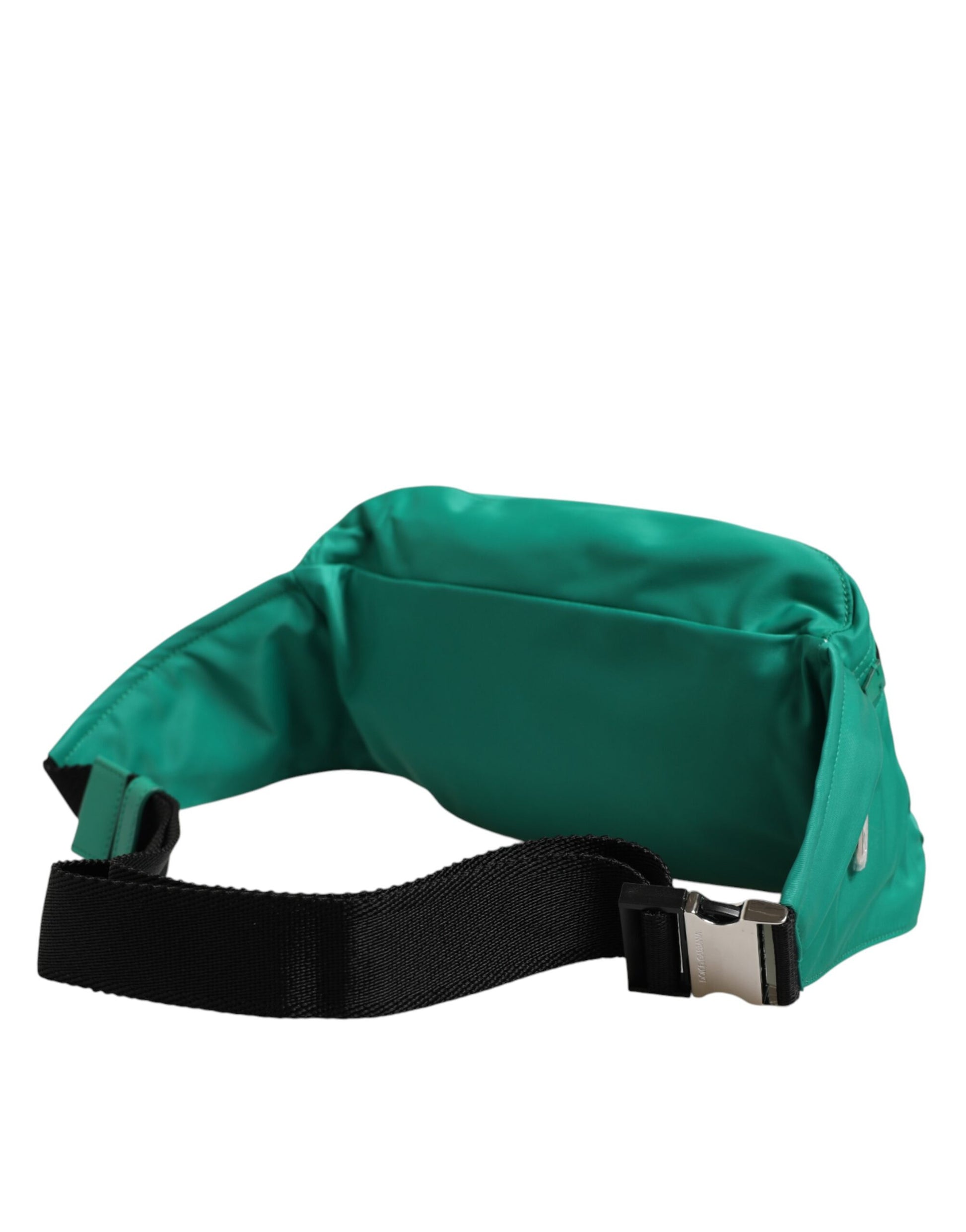 Green Logo Plaque Nylon Waist Fanny Pack Men's Borse Bag