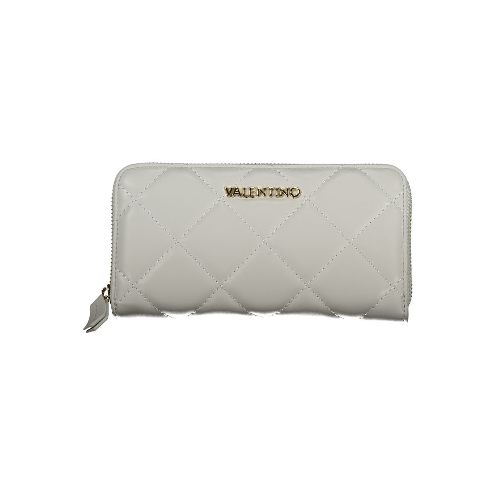 Grey Polyurethane Women's Wallet