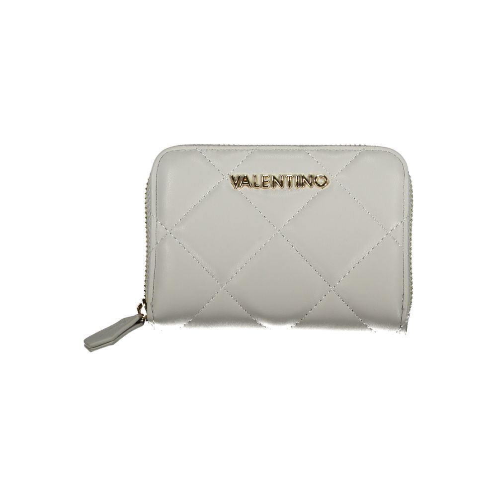 Gray Polyurethane Women's Wallet
