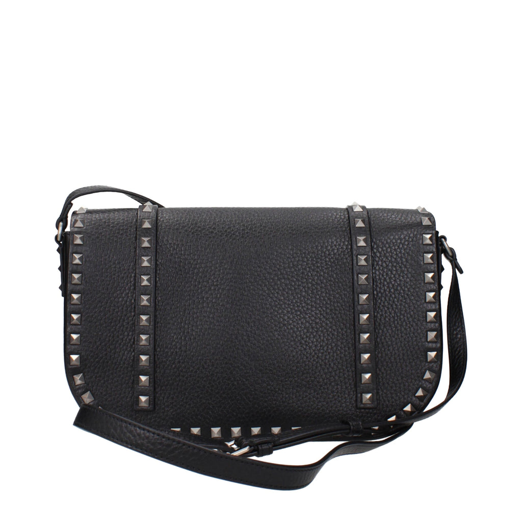Black Leather Crossbody Bag