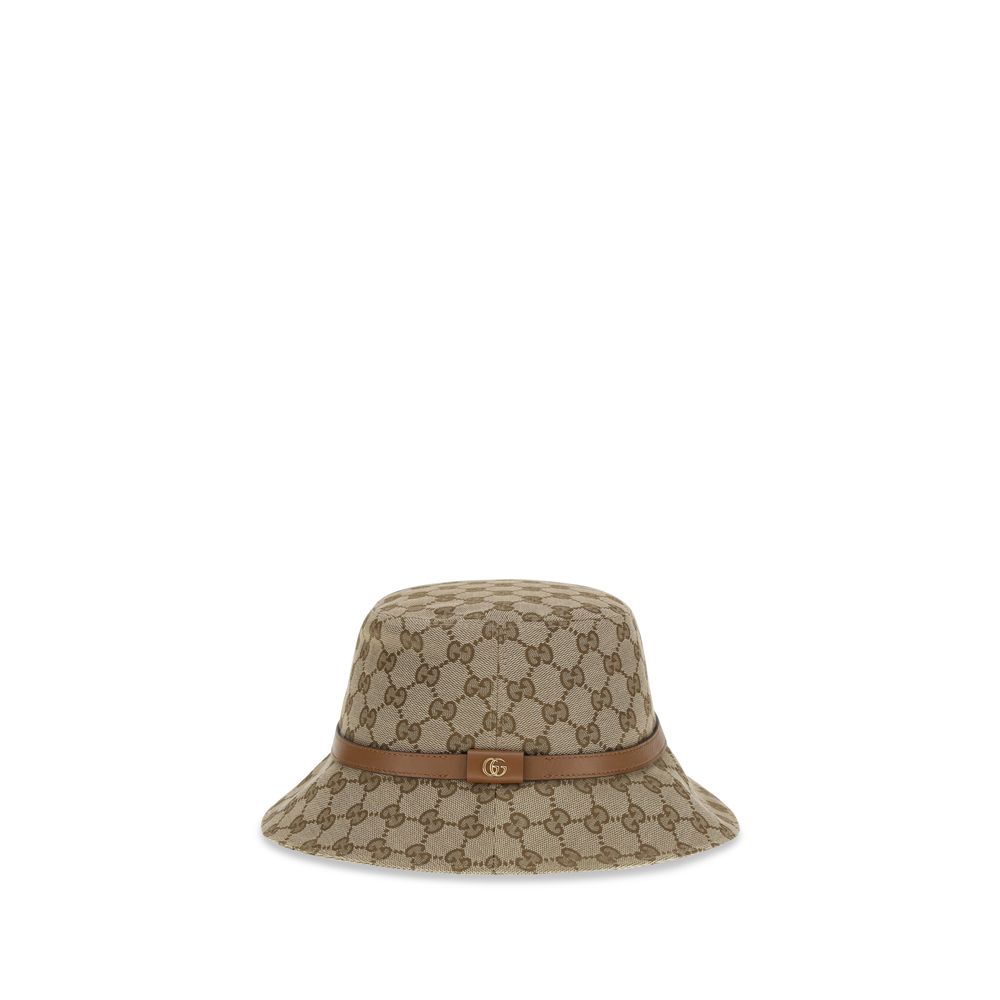 Beige Polyester Bucket Hat