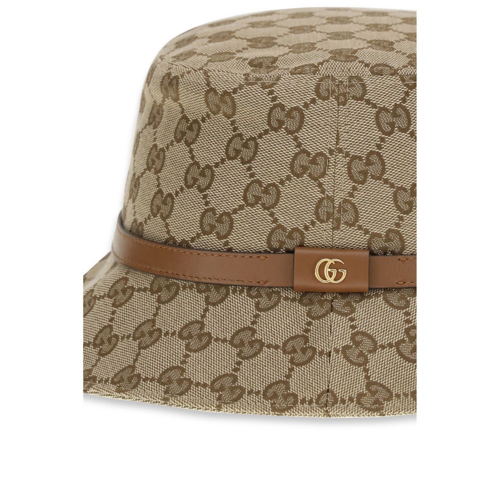 Beige Polyester Bucket Hat