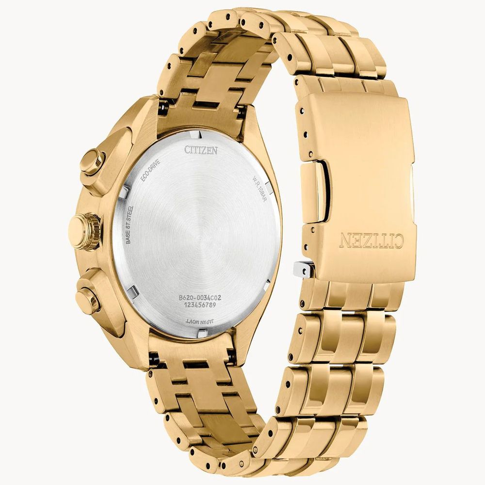 Gold Stainless Steel Sport Watch