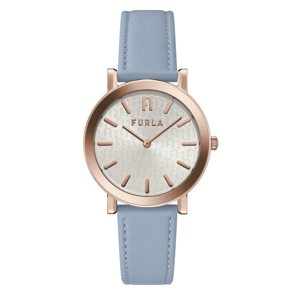 Blue Leather Dress Watch