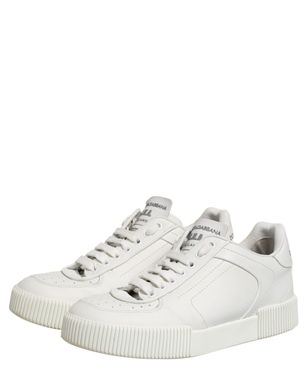 White MIAMI Calf Low Top Men Sneakers  Shoes