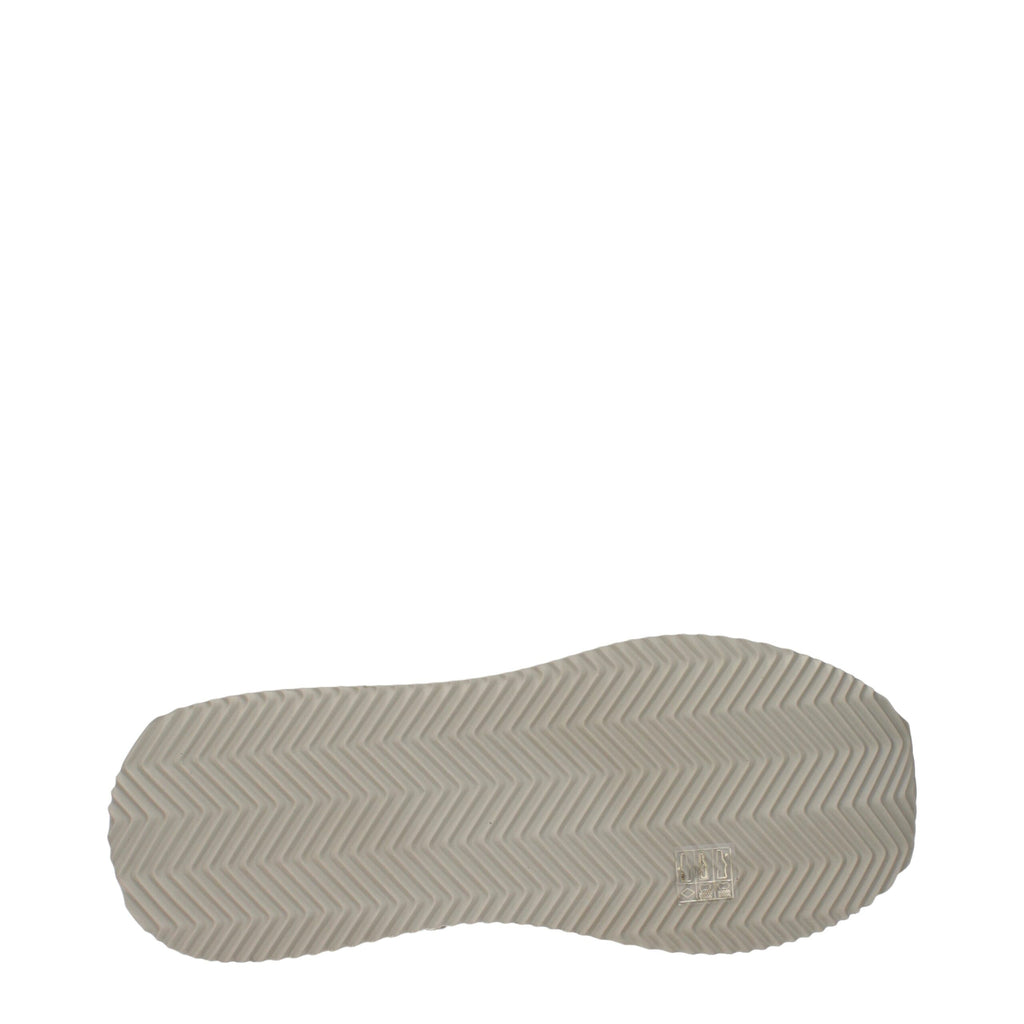 Beige Fabric Low Top Sneakers