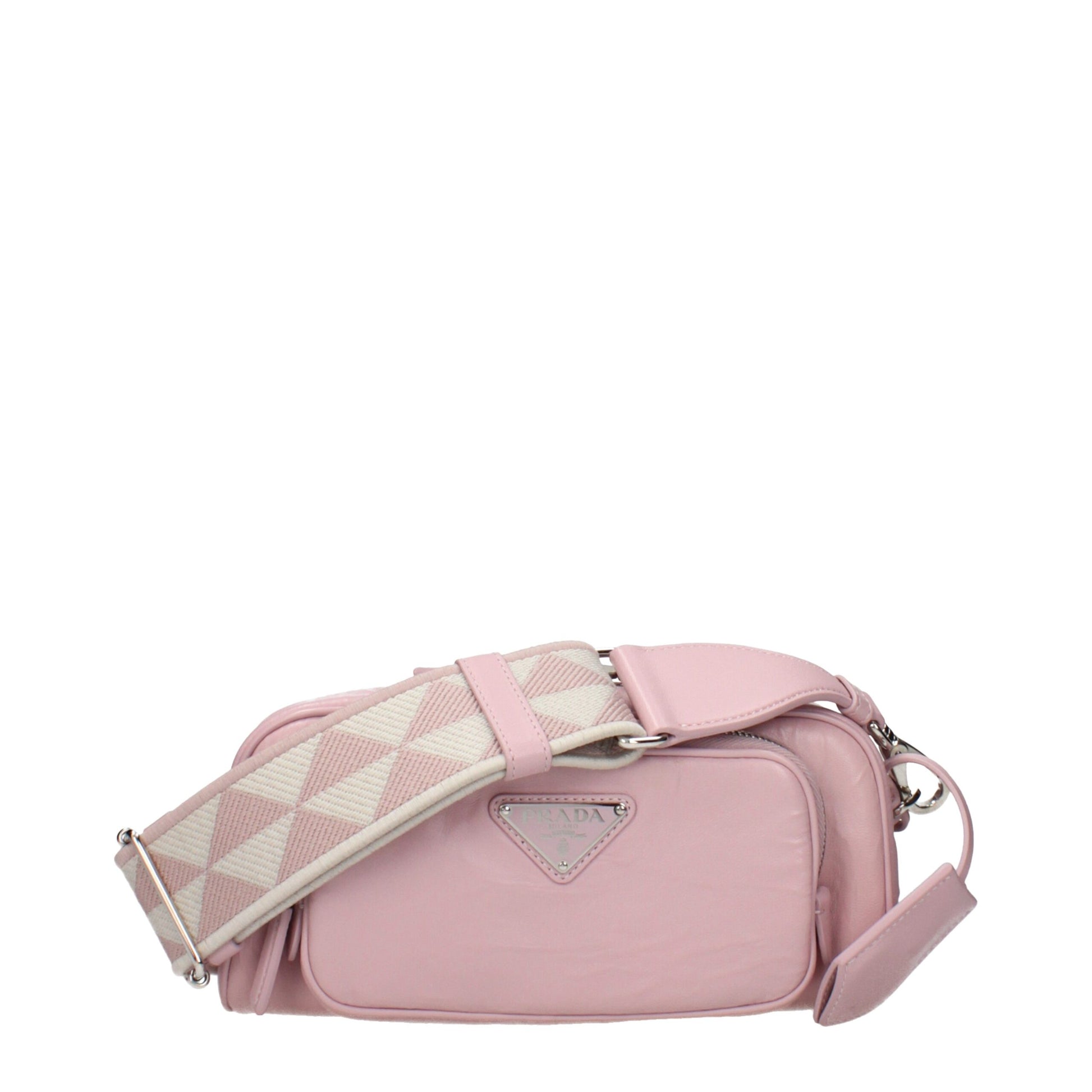 Pink Leather Crossbody Bag