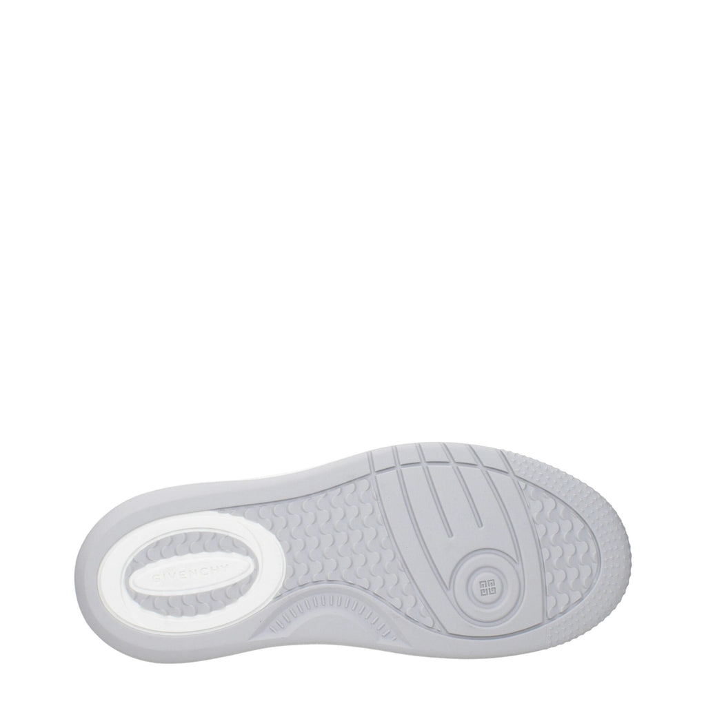 White Leather Low Top Sneakers