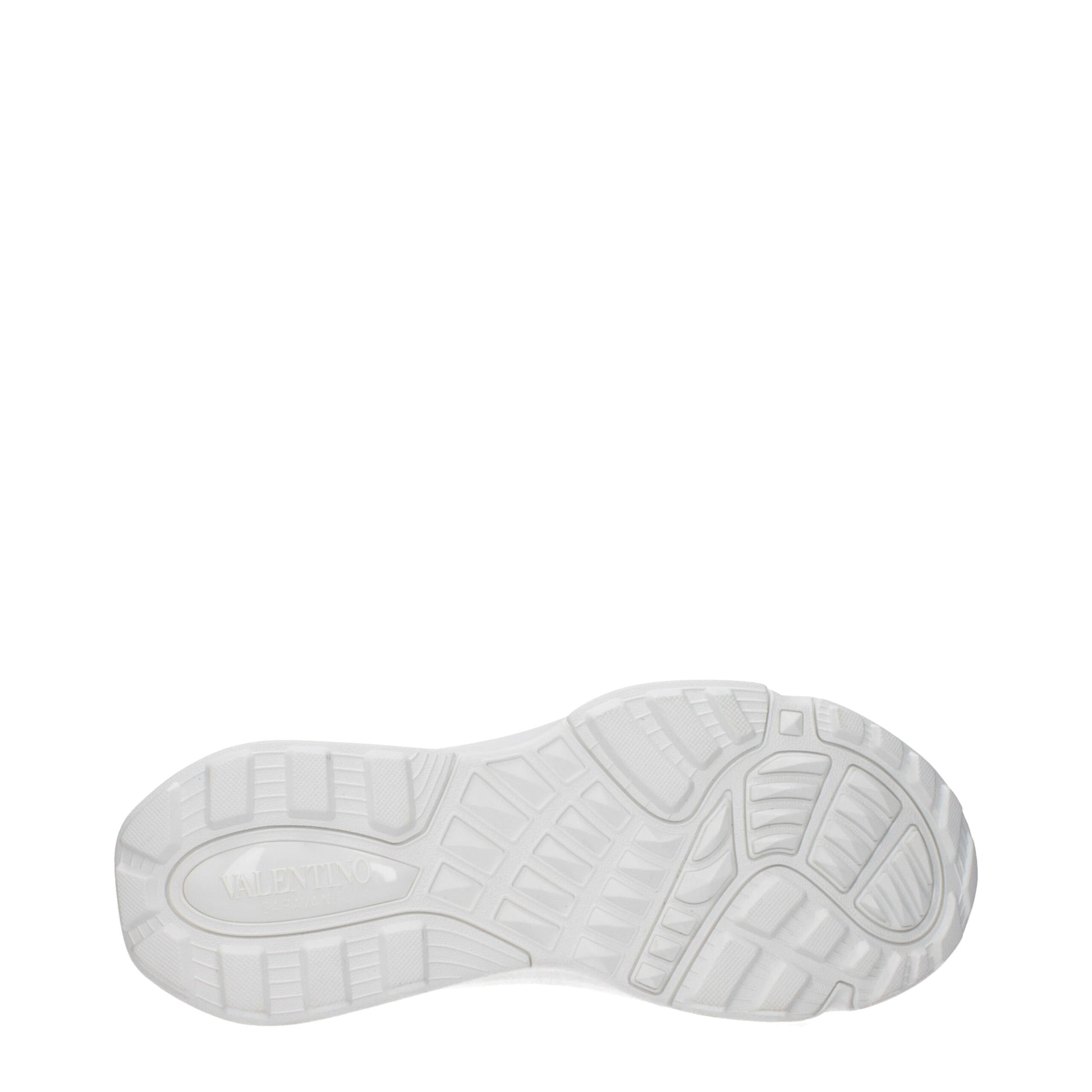 White Fabric Athletic Sneakers