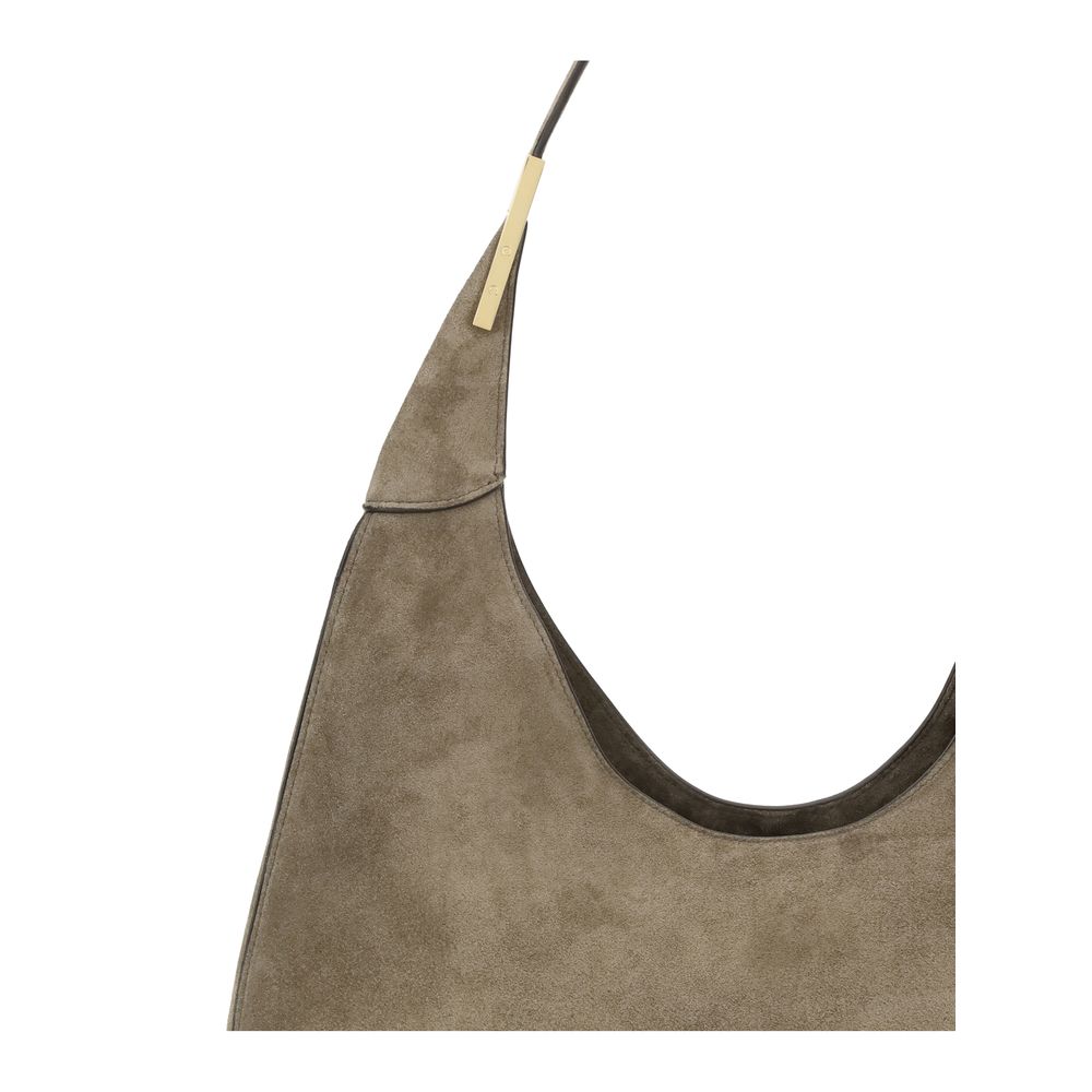 Beige Calf Leather Bos Taurus Shoulder Bag