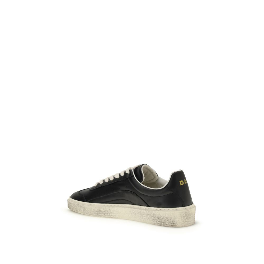 Black Calf Leather Bos Taurus Sneakers
