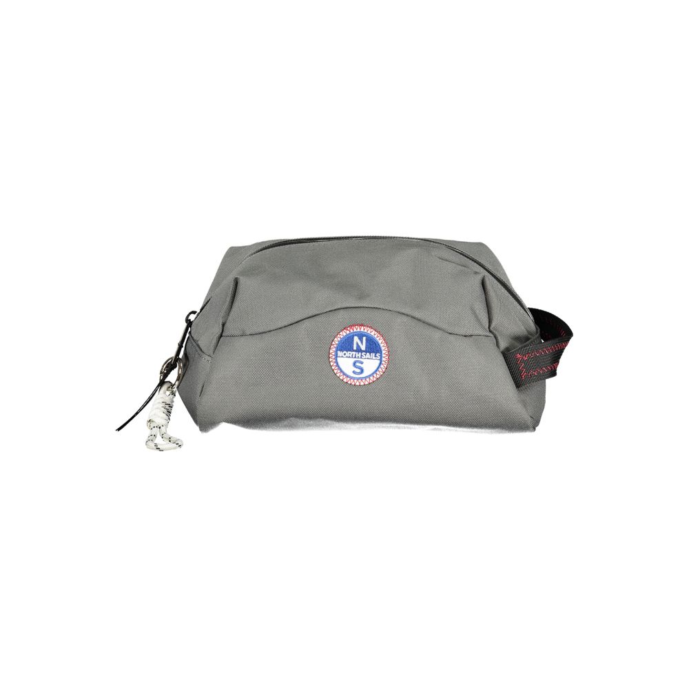 Grigio Polyester Men Beauty Case