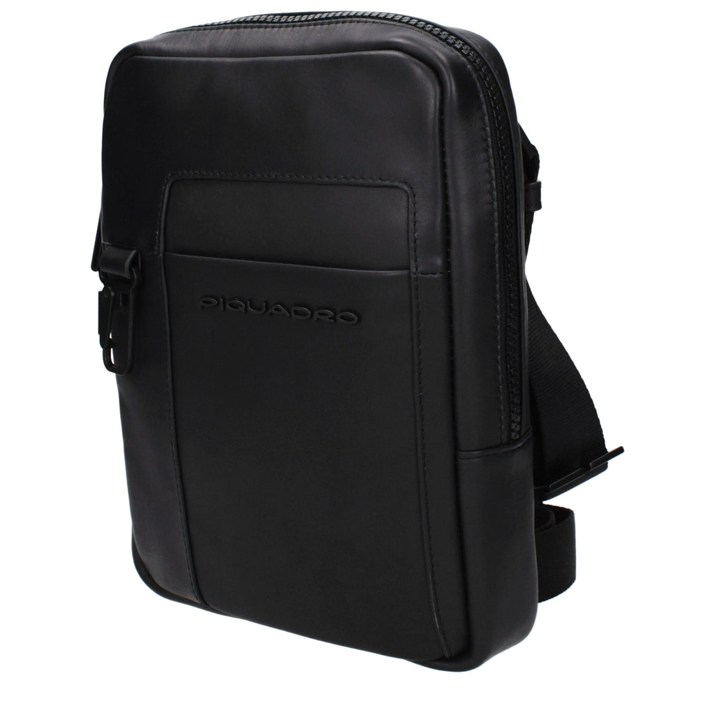 Black Leather Crossbody Bag