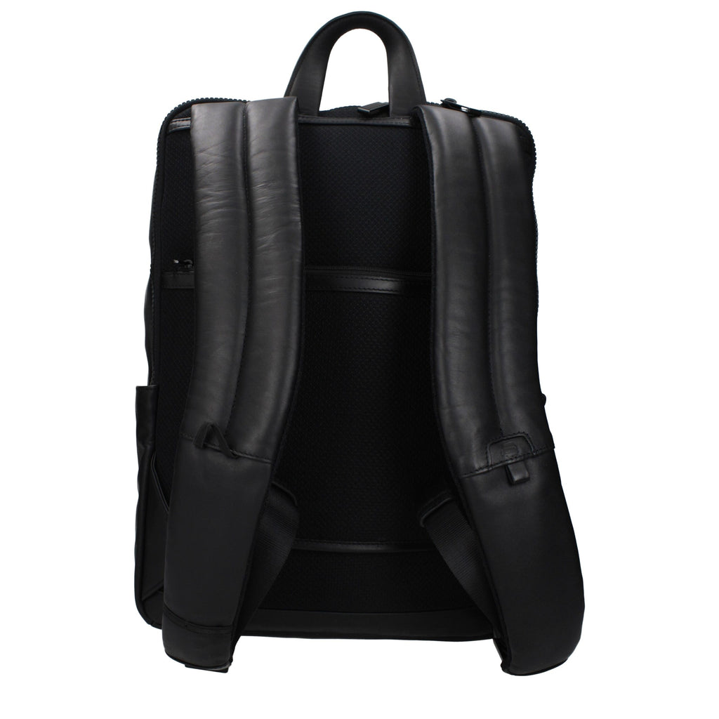 Black Leather Backpack